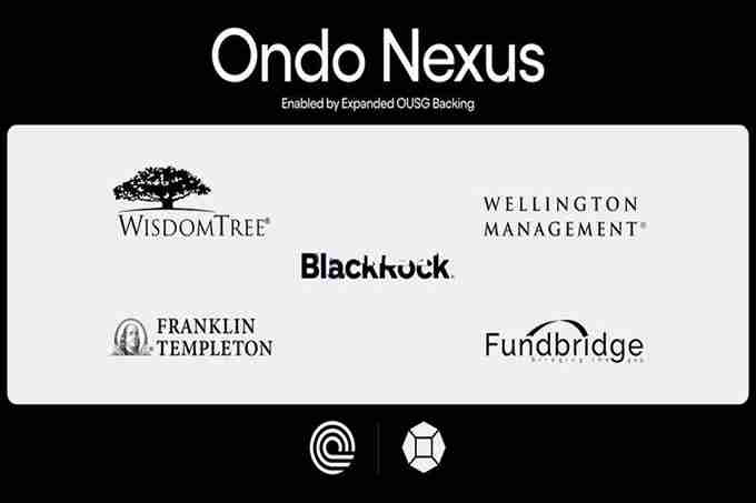 Ondo联手贝莱德等机构推出Ondo Nexus！强化代币化国债流动性